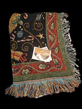 Susan Winget Made In America Christmas Throw NWT Size 60 X 50
